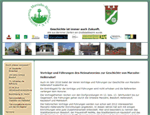 Tablet Screenshot of heimatverein-marzahn.de